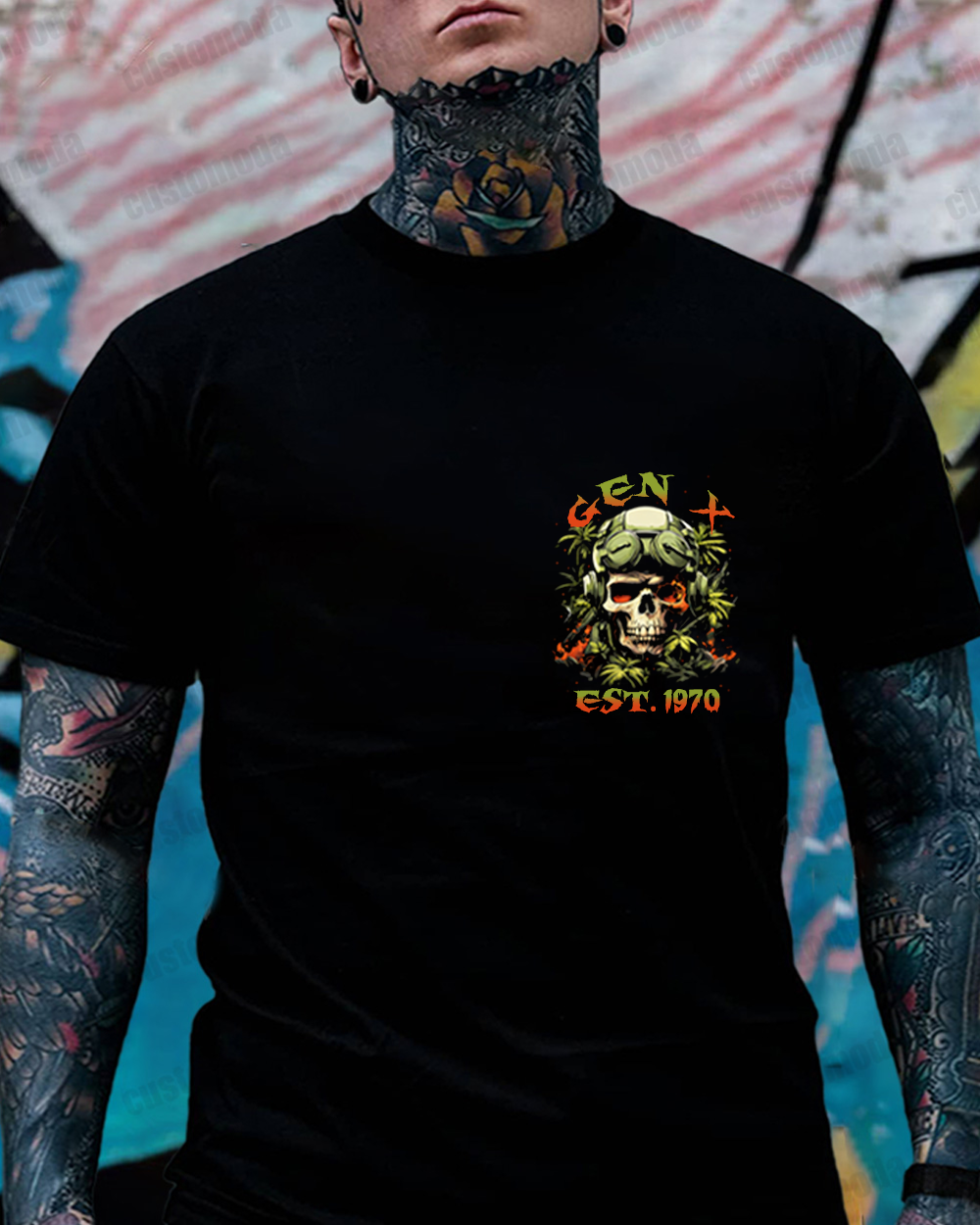 Never Underestimate An Old Man Who Is Also A Vietnam Veteran Custom Year T-shirt