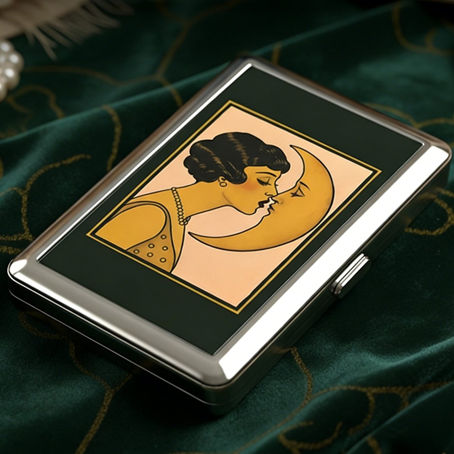 🛡️Vintage Art Deco Versatile Card & Cash Case With RFID Protection