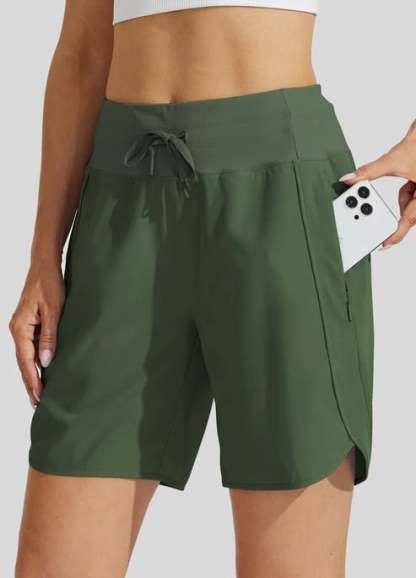 ⏰Hot Sale Women's Active 7 Inseam Athletic Long Running High Wasistband Shorts