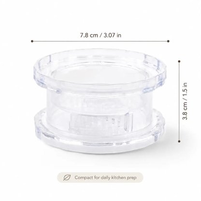 2PCS Clear Manual Garlic Twister and Ginger Mincer Tool