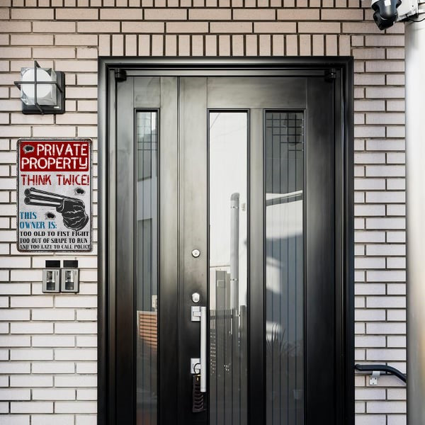 🔥LAST DAY 49% OFF - Funny Private Property Metal Warning Sign