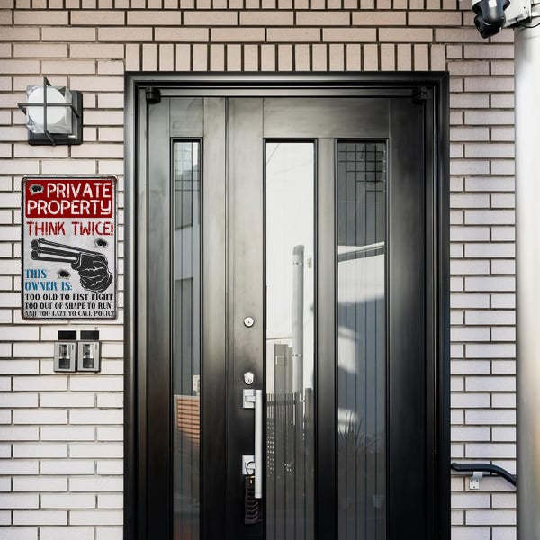 🔥LAST DAY 49% OFF - Funny Private Property Metal Warning Sign