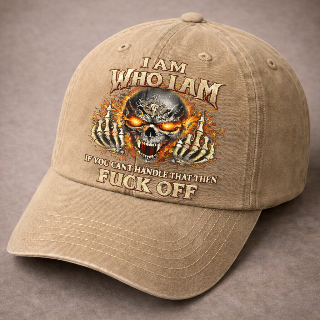 🔥 Rebellious Skull Embroidered Baseball Cap 