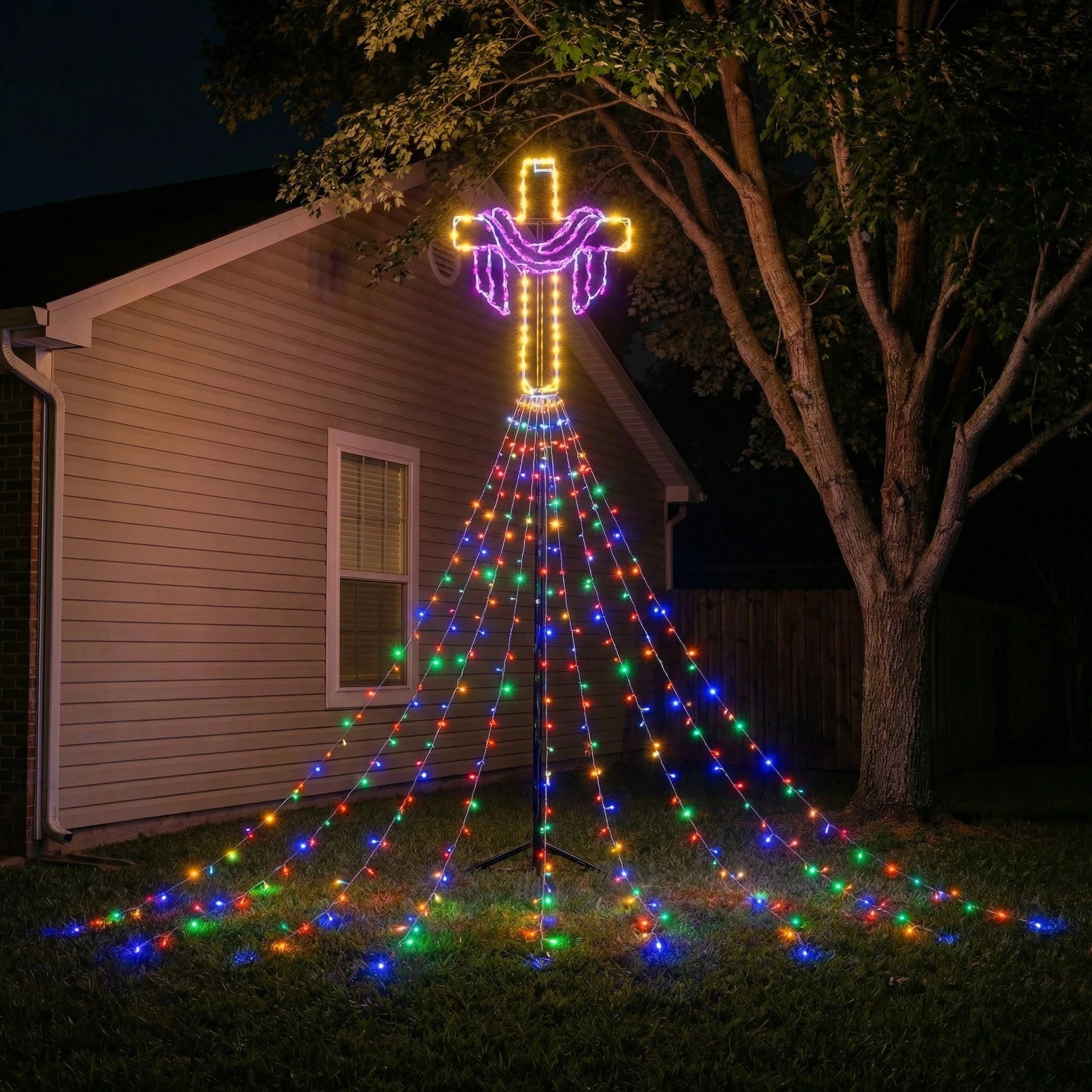12 FT Easter Waterfall String Lights
