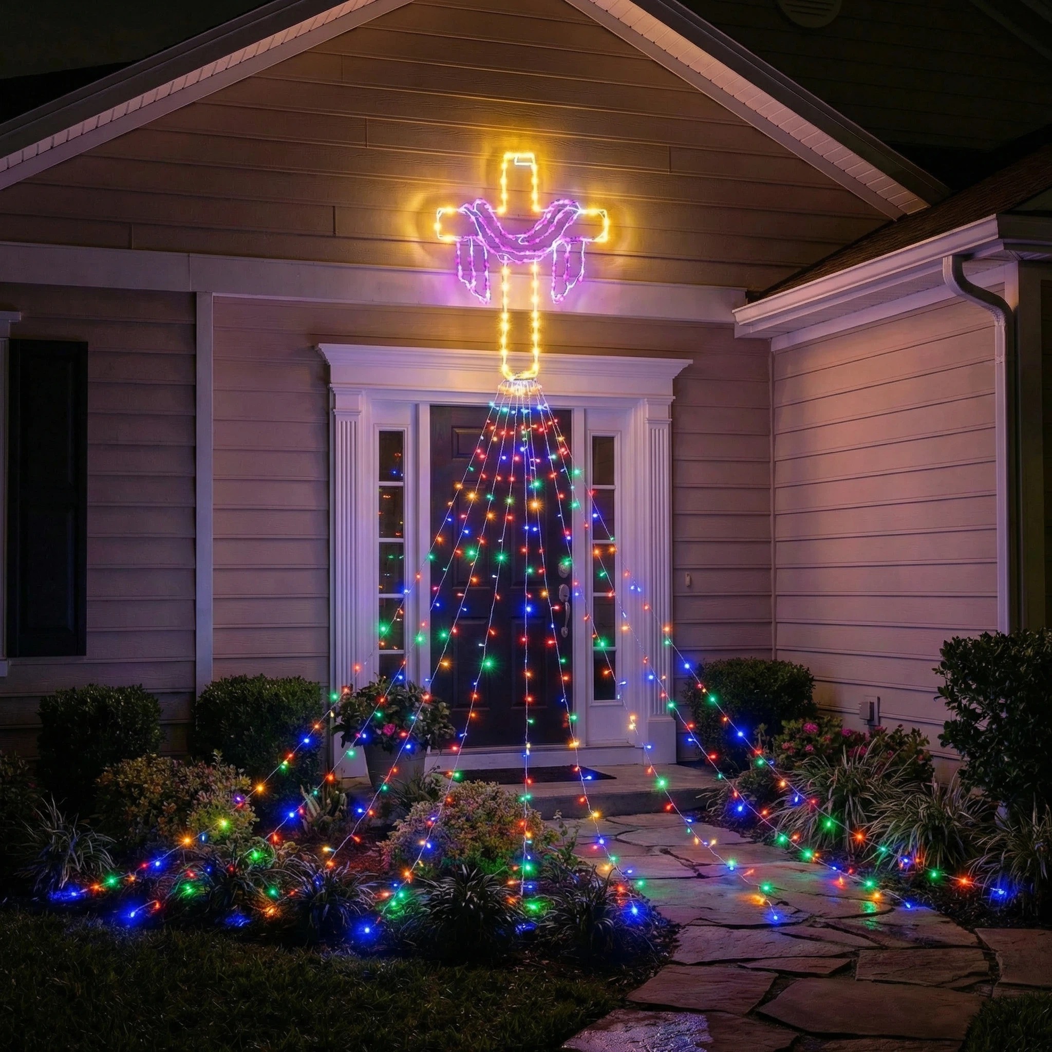 12 FT Easter Waterfall String Lights