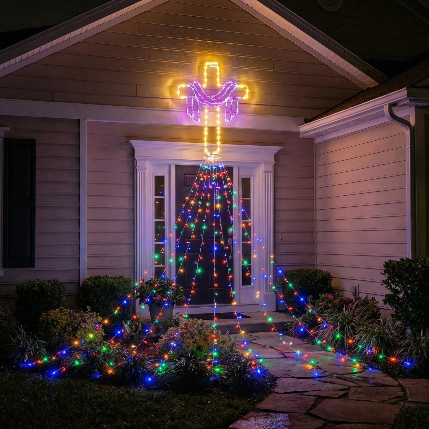 12 FT Easter Waterfall String Lights
