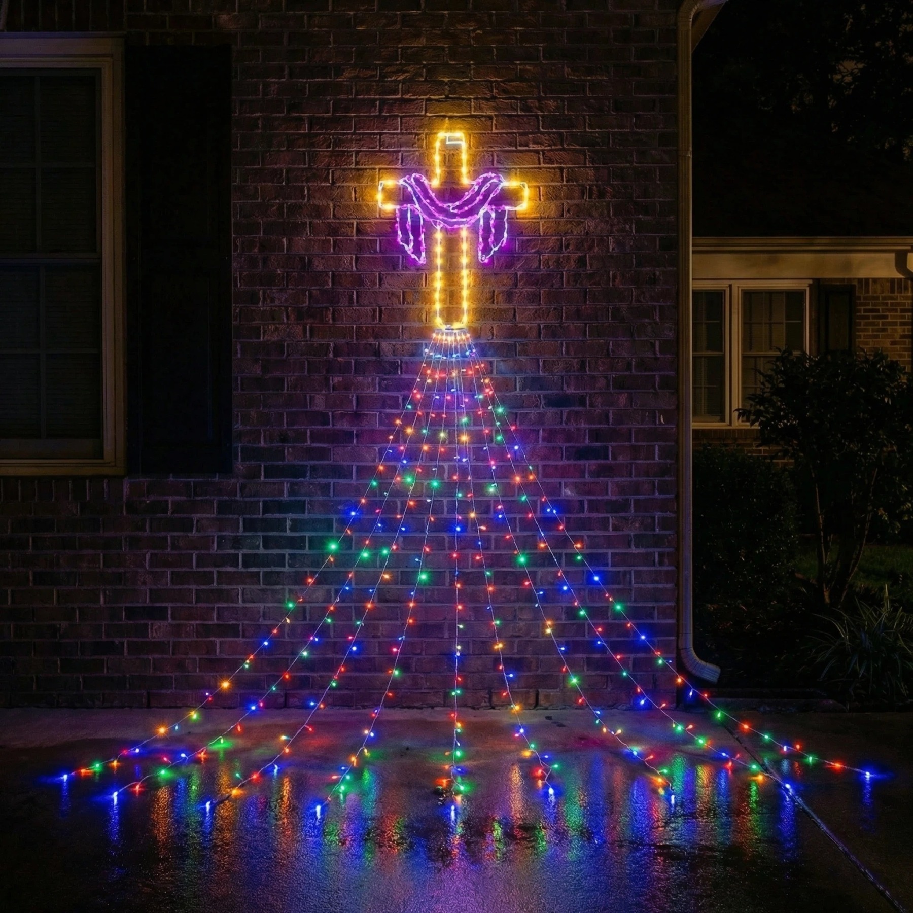 12 FT Easter Waterfall String Lights