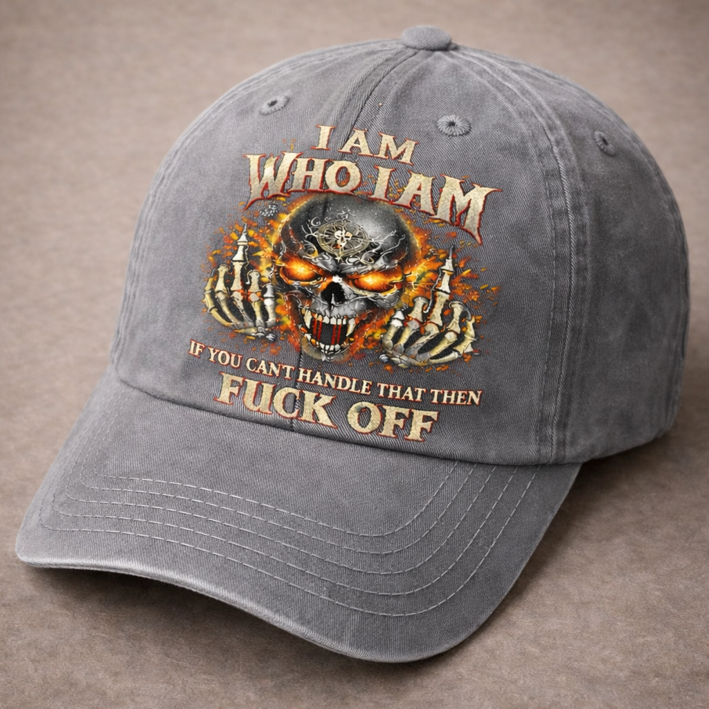 🔥 Rebellious Skull Embroidered Baseball Cap 