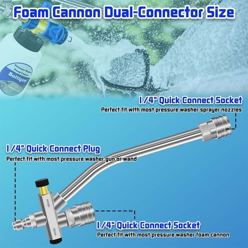 🔥 Foam Cannon Dual Connector Accessory