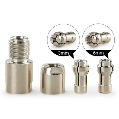 ⚙️Angle Grinder Conversion Kit 🔧 3mm/6mm Dual Collet – Universal Straight Grinder Adapter for Carving & Polishing