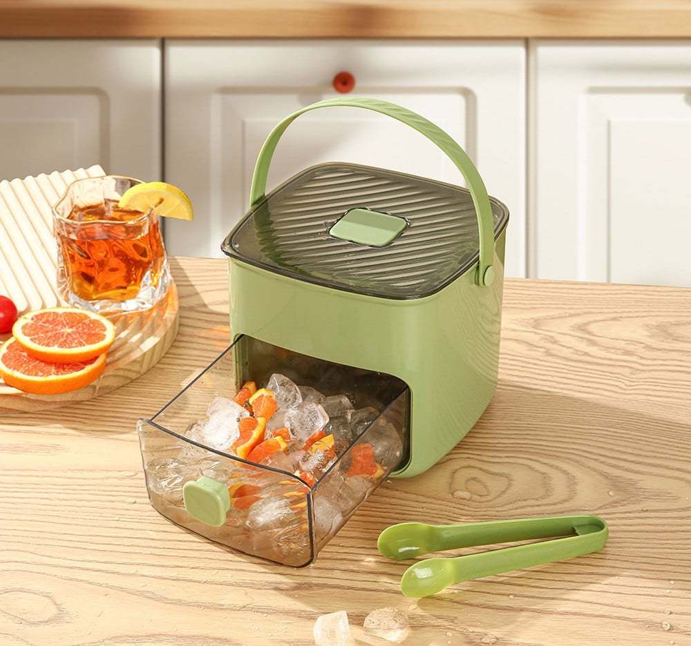 🧊❄️Ice Cube Tray with Lid and Bin – Make Ice-Making Simple