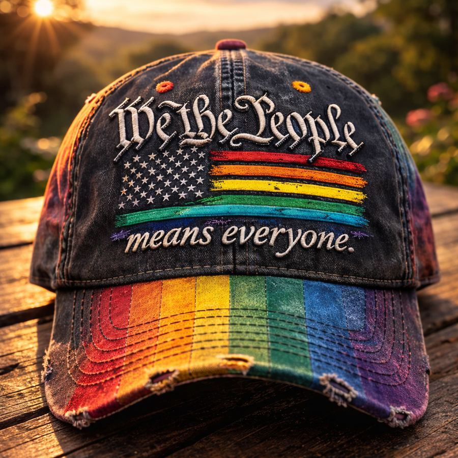 Rainbow Pride Month Gay Art Print Hat