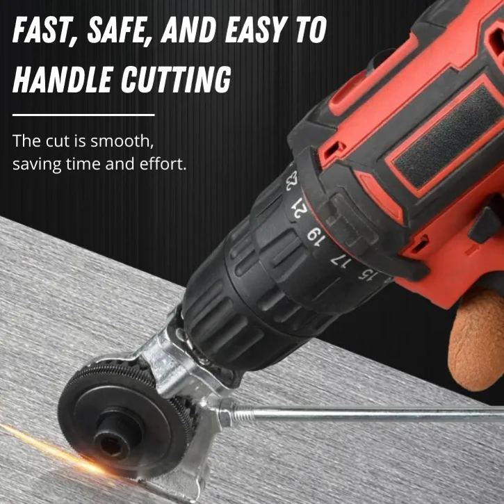 DrillCutPro™ | The Drill-Powered Sheet Metal Shredder