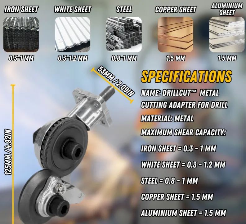 DrillCutPro™ | The Drill-Powered Sheet Metal Shredder