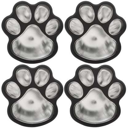 Paw Print Solar Ground Lights - Set of 4