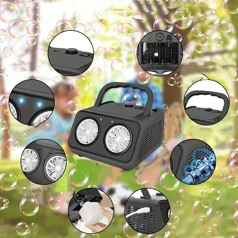 🔥Limited-time offer: handheld multi-hole bubble machine- instant fun for kids & adults