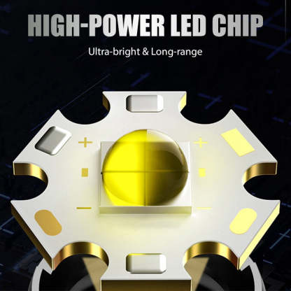 Rechargeable P50 LED Flashlight with Adjustable Zoom