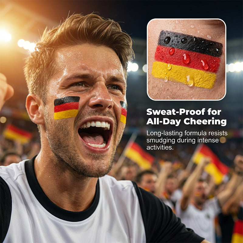 National Flag Face Paint Stick for Sports Fans