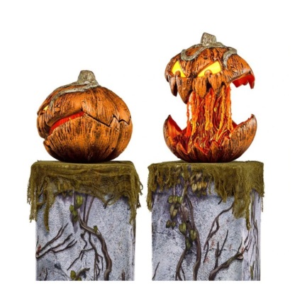 Halloween Rise and Fall Makes a Terrifying Sound Animatronic Pumpkin
