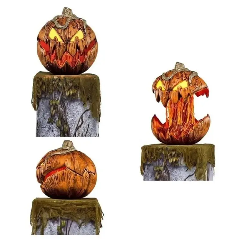 Halloween Rise and Fall Makes a Terrifying Sound Animatronic Pumpkin