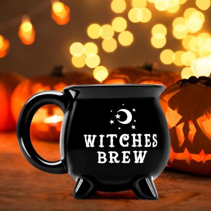 Witches Brew Cauldron Stoneware Mug