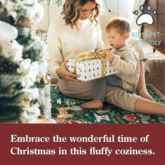 ⏰This Week Special Price🏆 60K+ SOLD!🎁🎄Soft Christmas Tree Santa Claus Carpet Runner