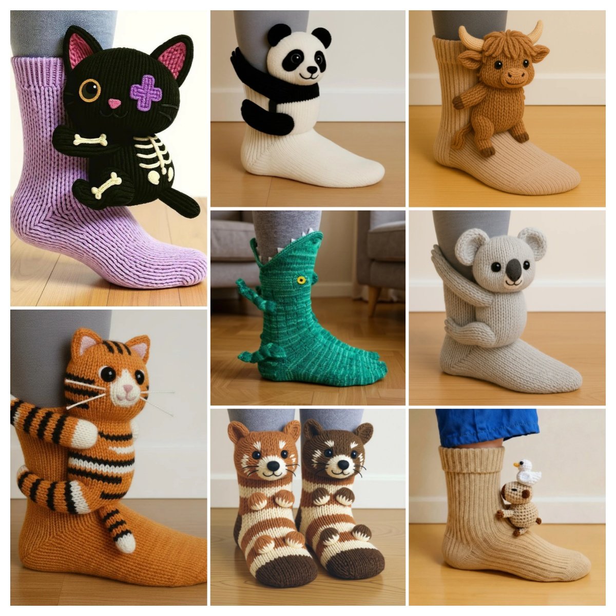 🎅Christmas Sale 500K+ SOLD! 🏆2025 USA🎄3D Knit Animal Socks