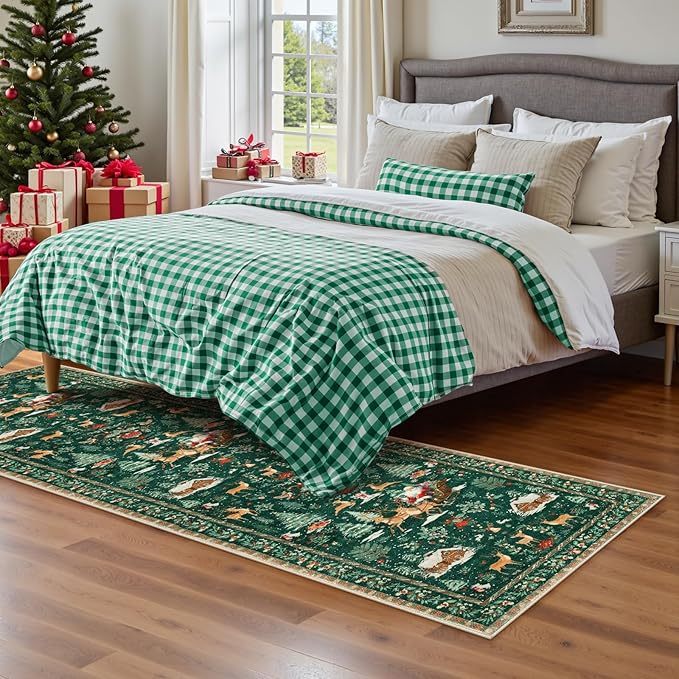 ⏰This Week Special Price🏆 60K+ SOLD!🎁🎄Soft Christmas Tree Santa Claus Carpet Runner