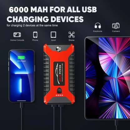 🏆 500K+ SOLD! ✨2025 USA🔥Jump Starter 300A Peak Jump Starter Battery Pack