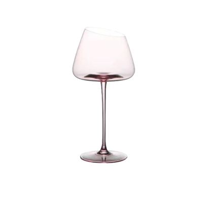 Pink Flamingo Slanted Lipstick Wine Glass Sweet Wine Glass High Value Luxury Home Goblet Wine Champagne Glass Cup Wedding Gift-Wildvoy