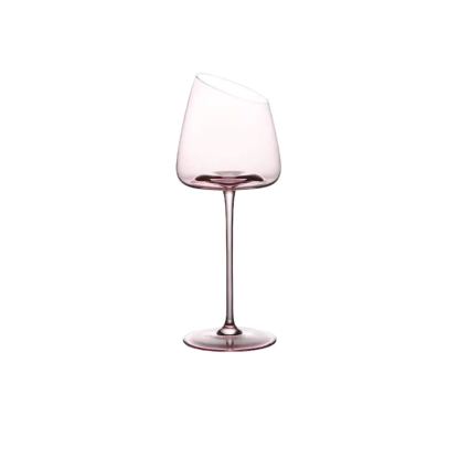 Pink Flamingo Slanted Lipstick Wine Glass Sweet Wine Glass High Value Luxury Home Goblet Wine Champagne Glass Cup Wedding Gift-Wildvoy