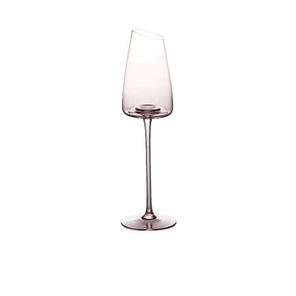 Pink Flamingo Slanted Lipstick Wine Glass Sweet Wine Glass High Value Luxury Home Goblet Wine Champagne Glass Cup Wedding Gift-Wildvoy