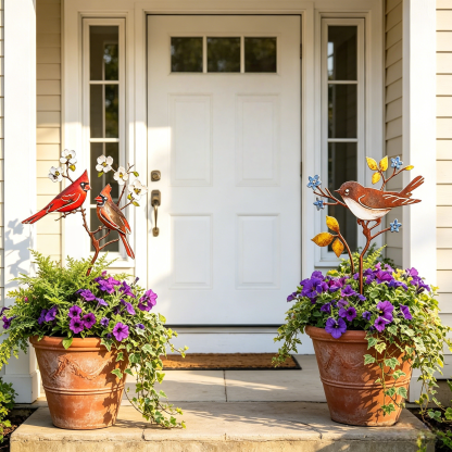 Metal Bird Garden Decor