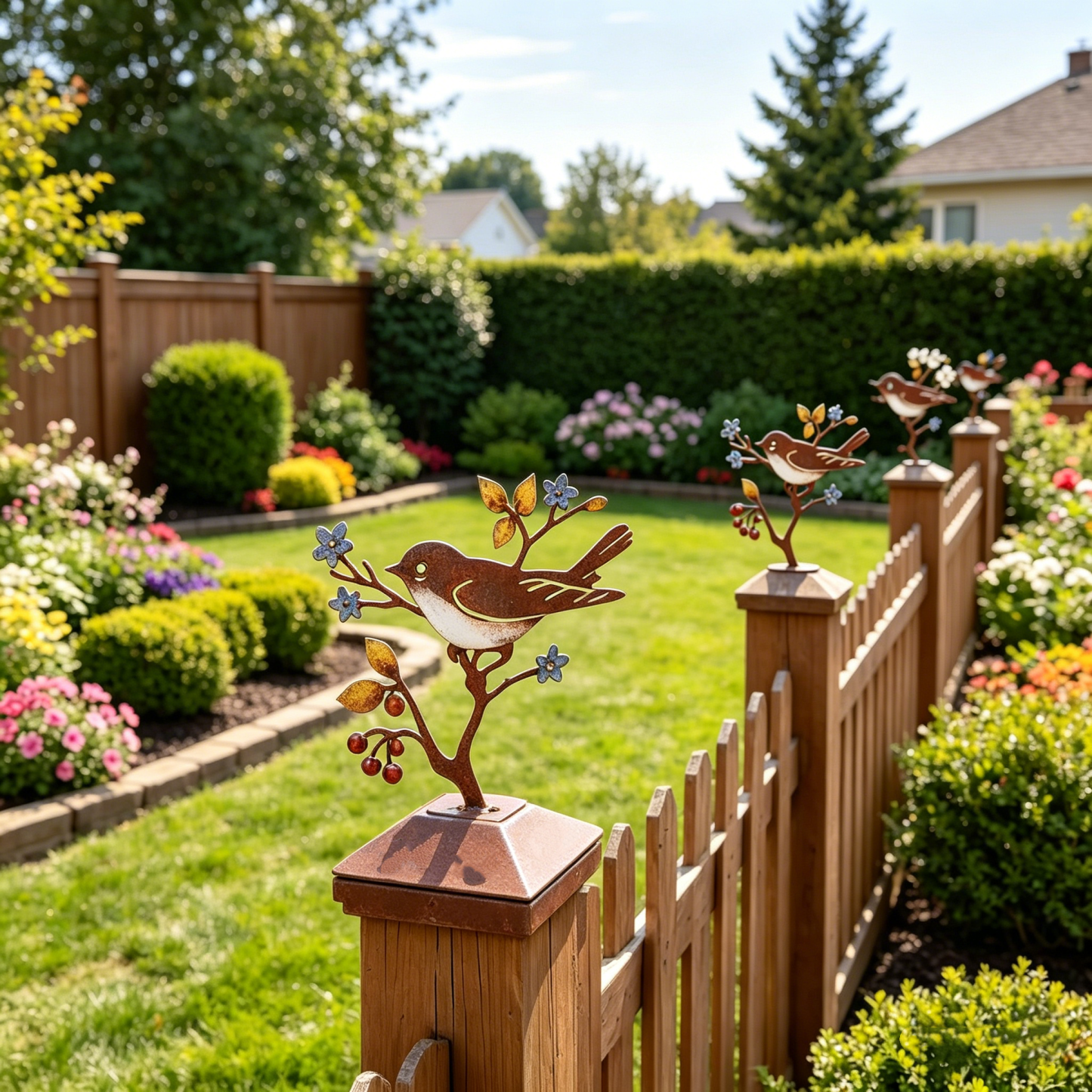 Metal Bird Garden Decor