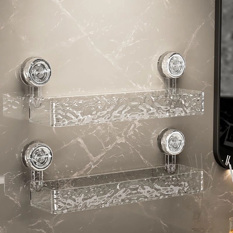 🔥Corrugated Suction Cup Shower Caddy – No Drilling, Space Saver