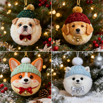 Winter Furry Friends Ornaments – Cozy Holiday Decor