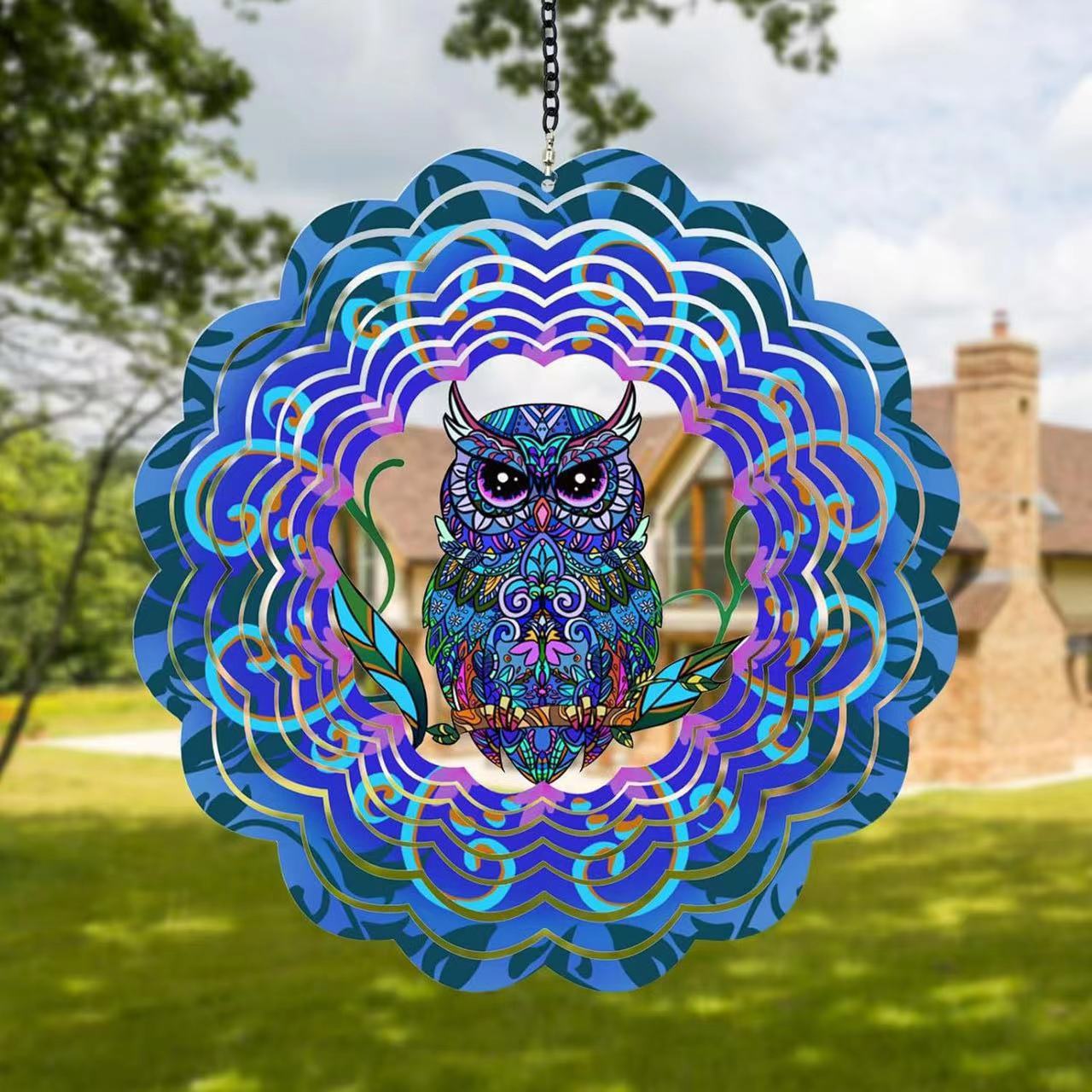 Hummingbird Wind Spinner – Rainbow Garden Hanging Ornament