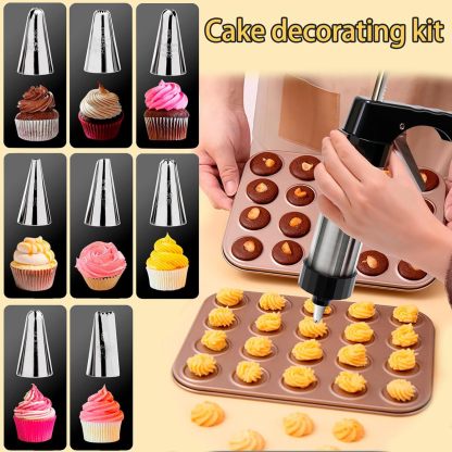 Stainless Steel Cookie Press Gun Kit: Easy Shaping & Durable Build