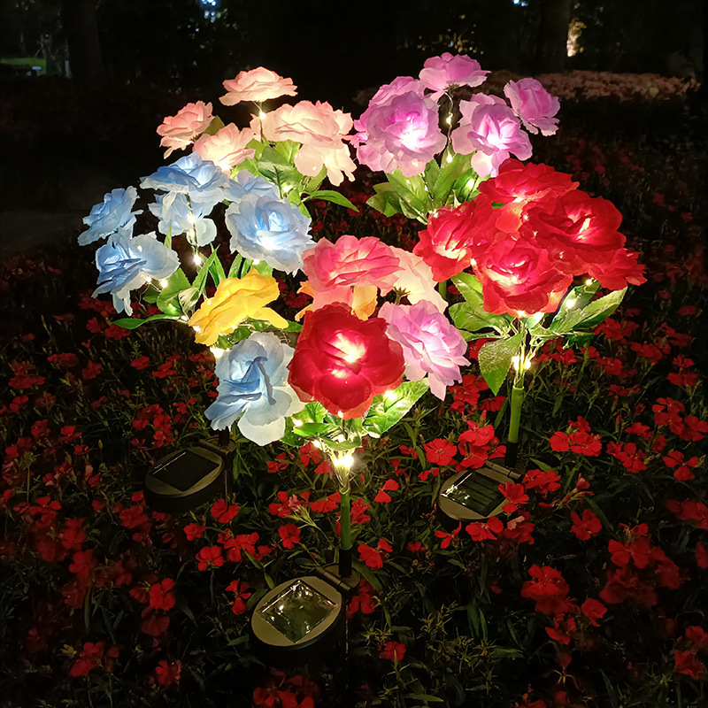 🎁🔥☀️2026 NEW Solar Simulated Garden Lights,upgraded solar panels, IP44 dustproof and waterproof