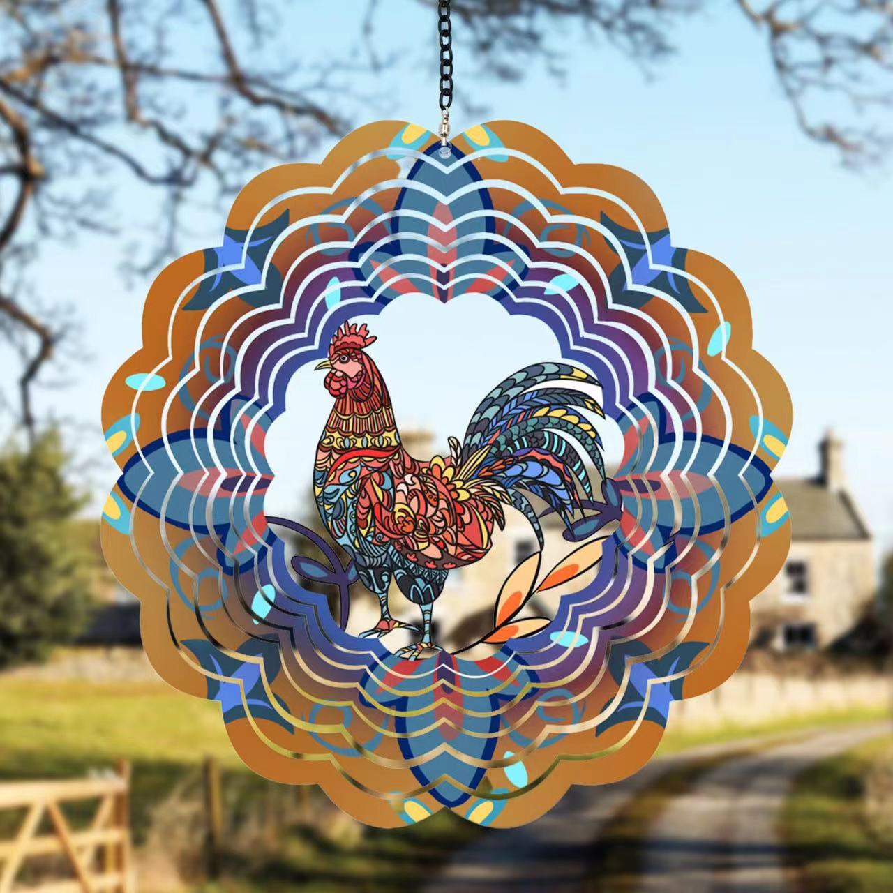 Hummingbird Wind Spinner – Rainbow Garden Hanging Ornament