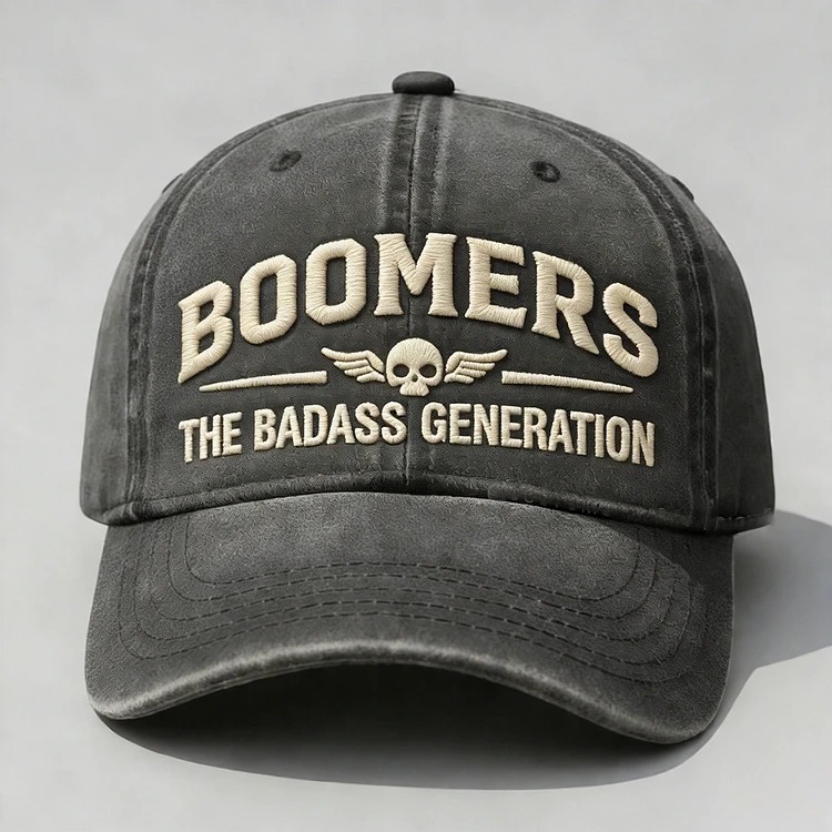 Boomers The Badass Generation Embroidery Cap