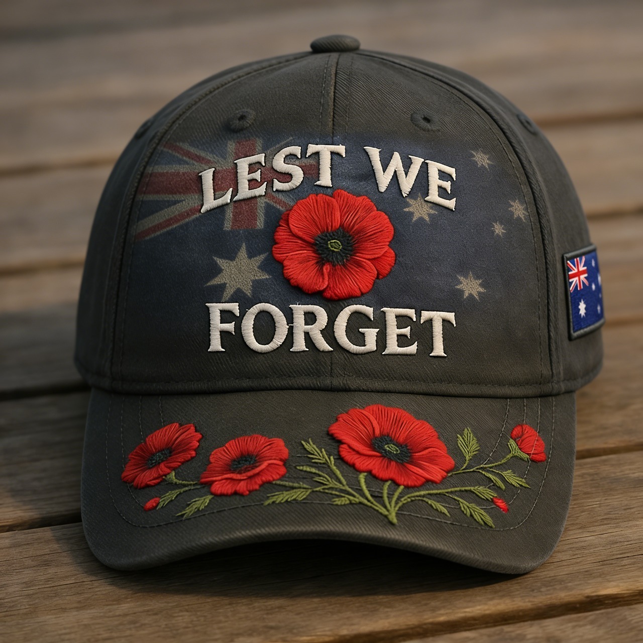 ❤️Best Gift For Father 🌺 Lest We Forget Remembrance Memorial Cap🎁Buy 2 Free Shipping