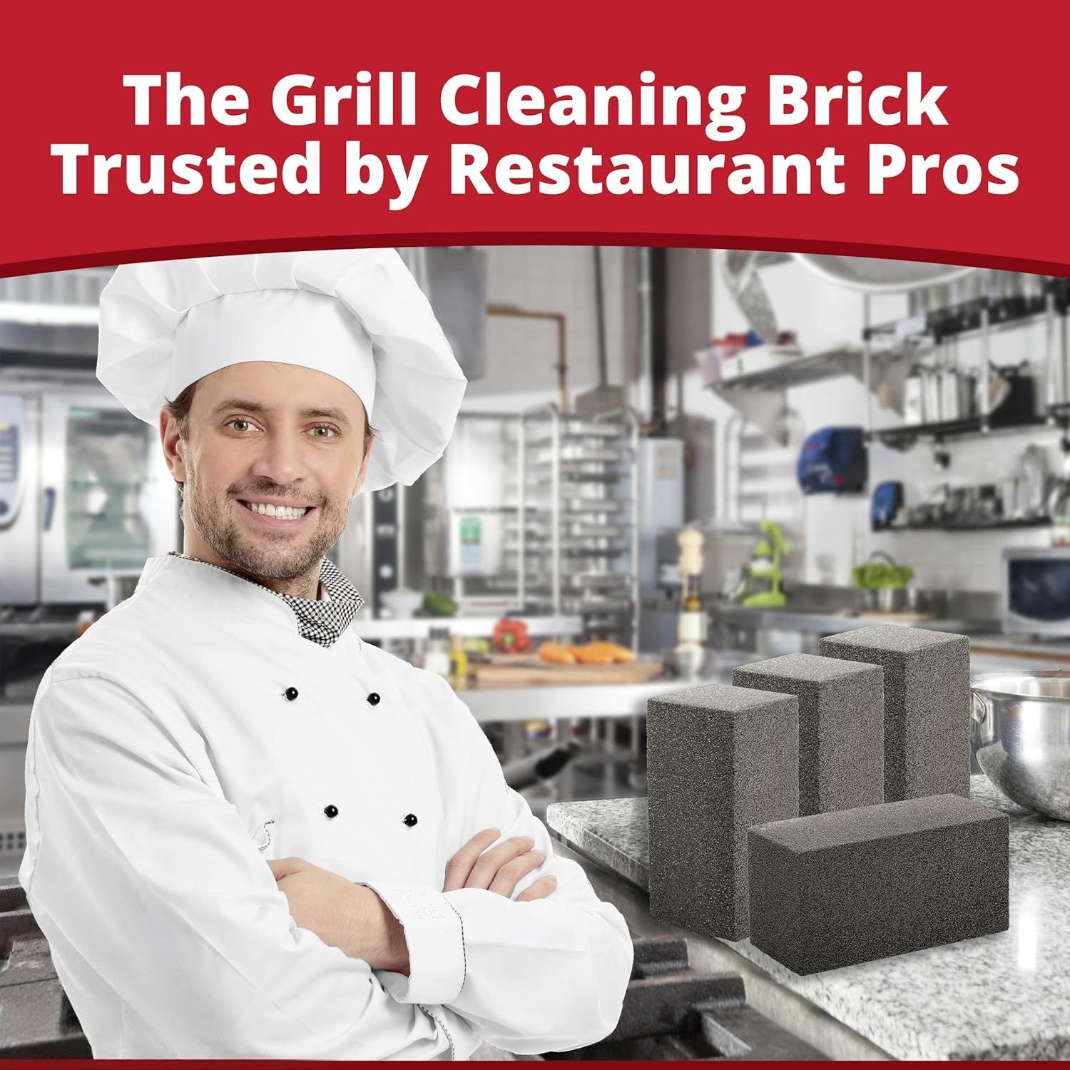 Heavy duty grill cleaning brick
