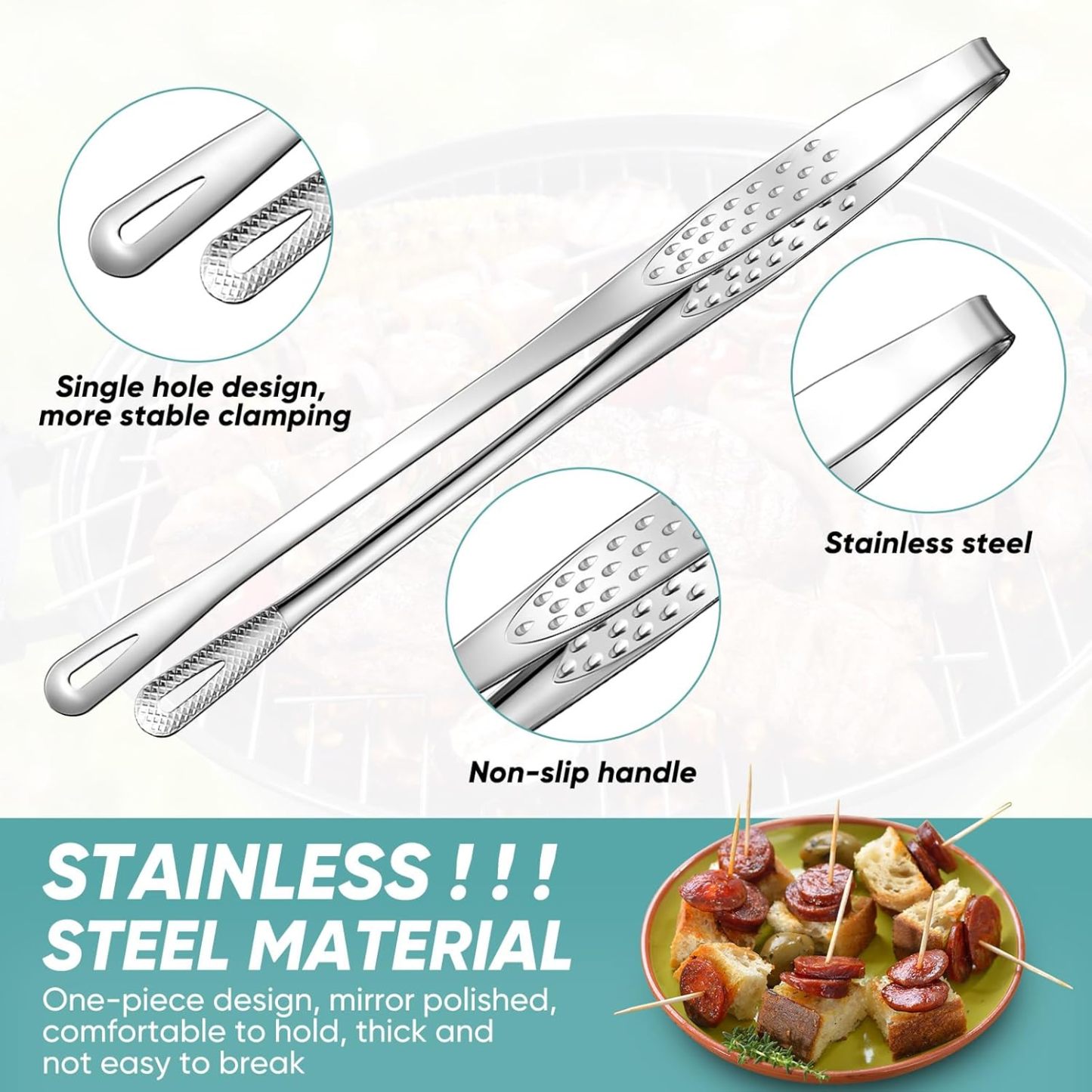 Exclusive Offer💥Stainless Steel Barbecue Tongs