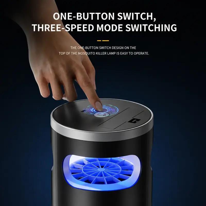 🦟 50% OFF NOW!🔇 Indoor LED Bug Zapper – Bionic UV Light Trap & Night Light – Quiet & Safe for Bedroom – Chemical-Free Mosquito Killer 💡
