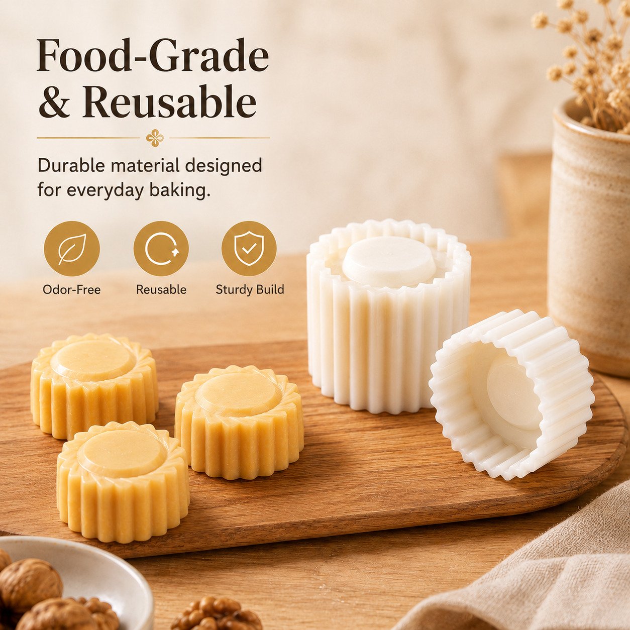 Food grade reusable pastry and cookie mold Food grade reusable pastry and cookie mold
