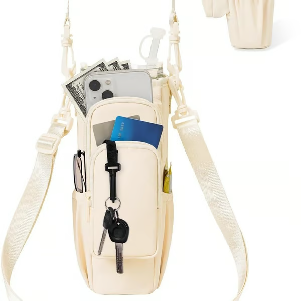🎁Hot Sale Promotion 49% OFF🔥SportsNew 40oz Tumbler Water Bottle Carrier Bag – Durable, Convenient, Travel-Ready