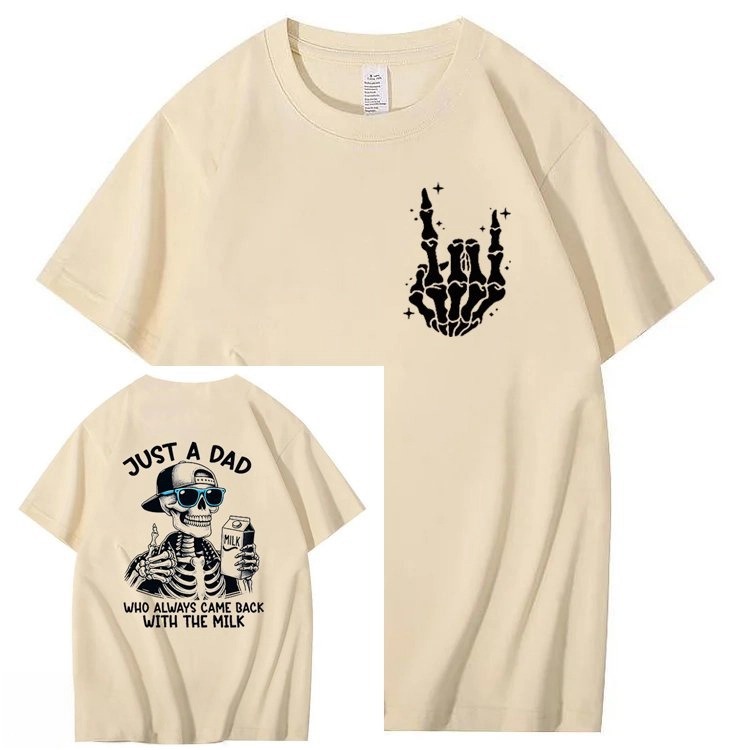 Just A Dad Who Always Came Back With The Milk T-Shirt