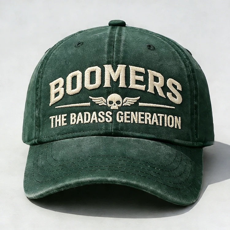 Boomers The Badass Generation Embroidery Cap
