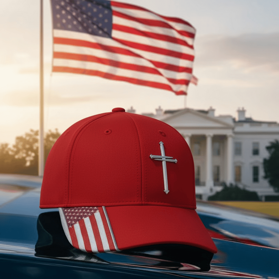 2026 New Year Hot Sale 49% OFF🔥Jesus 3-Nail Cross & Crown of Thorns Christian Embroidered Adjustable Hat ✝️